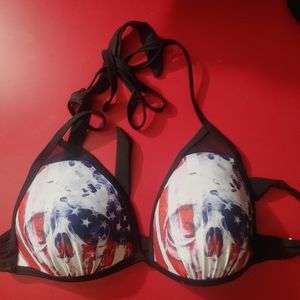American Skull Bikini Top